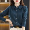 “2024 Women’s Polo Collar Cardigan”