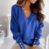 Soft Long Sleeve Jumper – Casual Office Knit Top
