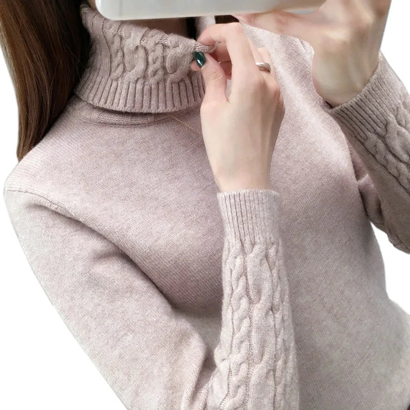 “Women’s Turtleneck Winter Sweater”