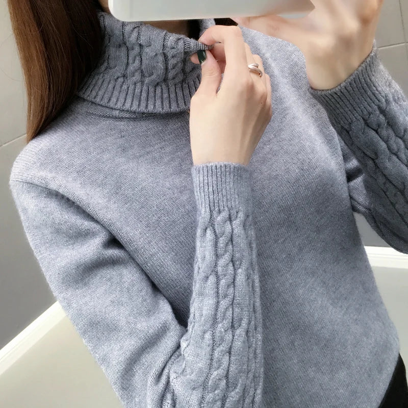 “Women’s Turtleneck Winter Sweater”