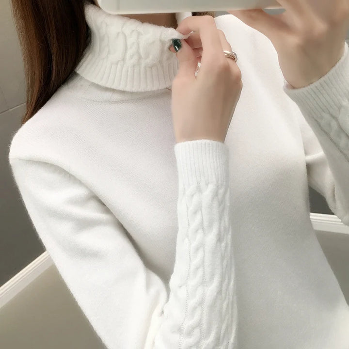 “Women’s Turtleneck Winter Sweater”