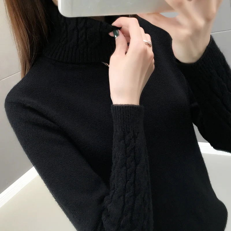 “Women’s Turtleneck Winter Sweater”