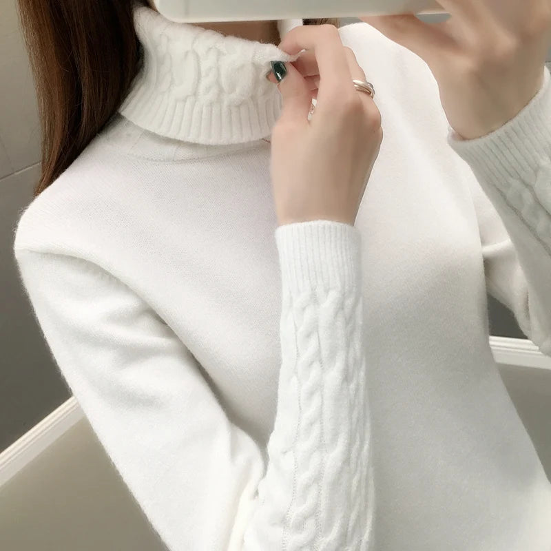 “Women’s Turtleneck Winter Sweater”