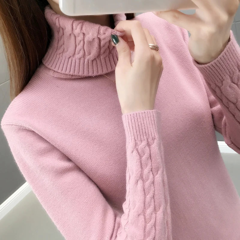 “Women’s Turtleneck Winter Sweater”