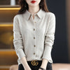 “2024 Women’s Polo Collar Cardigan”