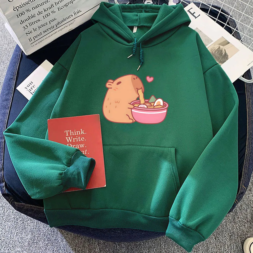 Cute Capybara Ramen Hoodie