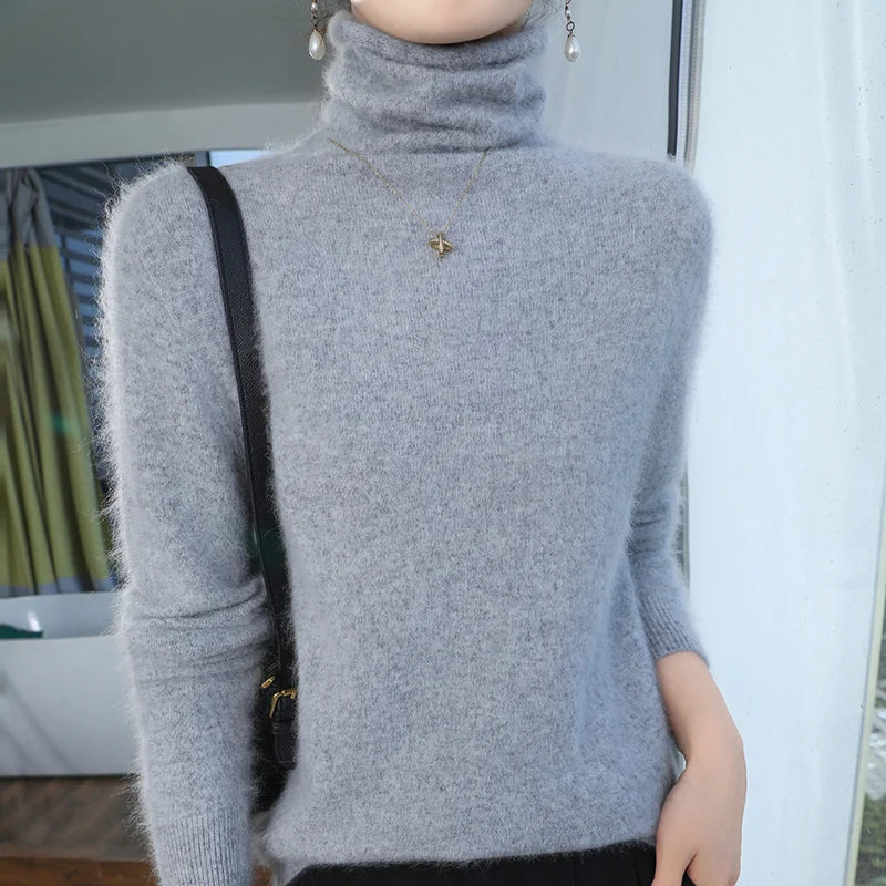 “Women’s 100% Mink Cashmere Sweater”