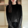 “Women’s Gradient Wool Mock-Collar Sweater”