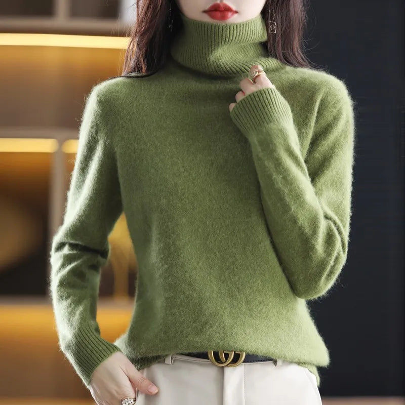 “Women’s 100% Mink Cashmere Sweater”