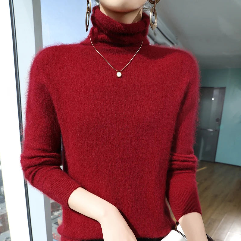 “Women’s 100% Mink Cashmere Sweater”