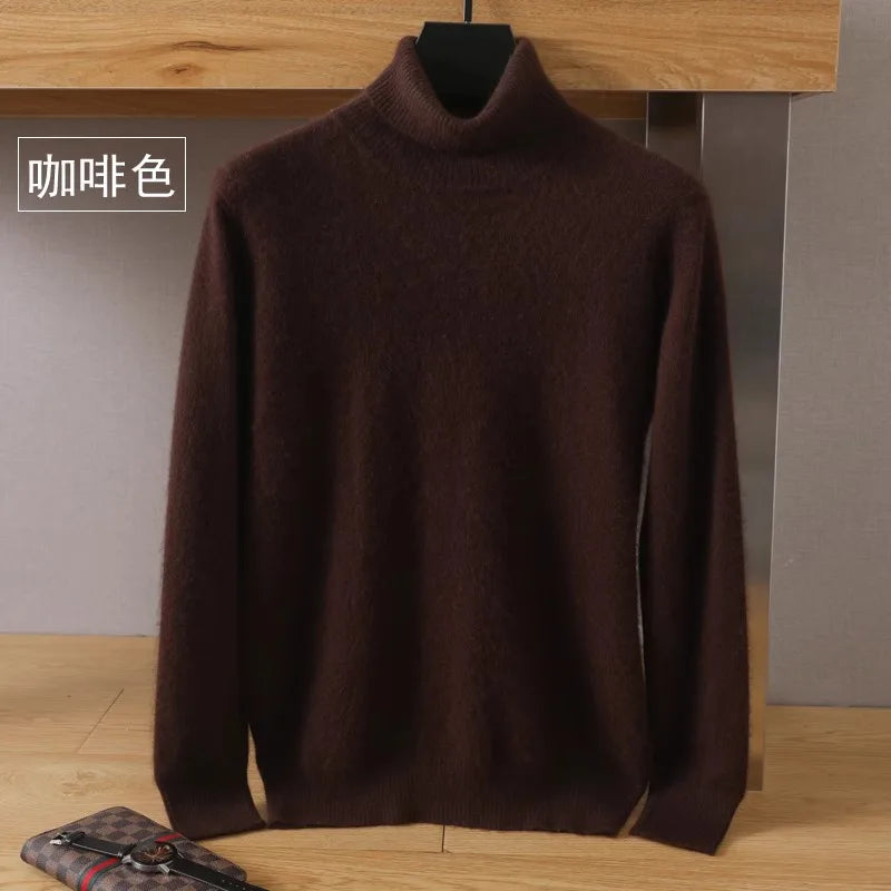 Men’s Mink Velvet Cashmere Sweater