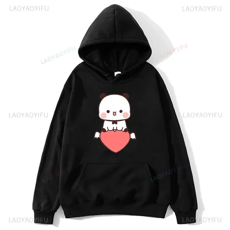 BuBu Panda & DuDu Bear Love Hoodie – Funny Cartoon Sweatshirt