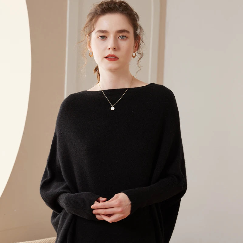 Women’s Soft Knit Jumper – Loose Fashion Sweater