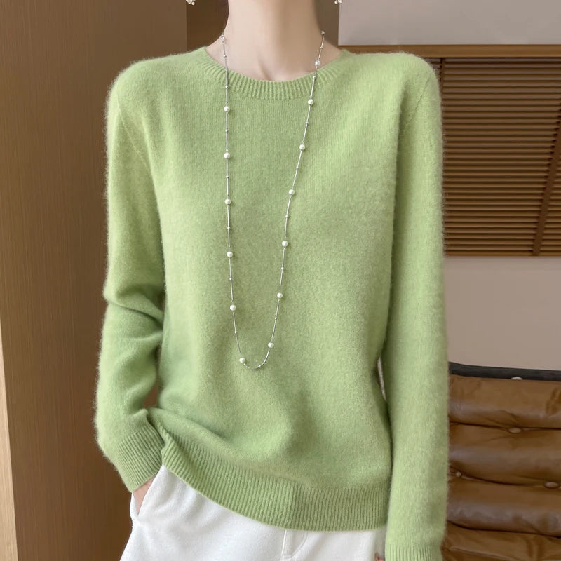“Women’s 100% Merino Wool Sweater”