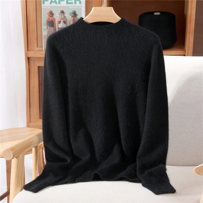 Women’s Mink Cashmere Mock Neck Sweater