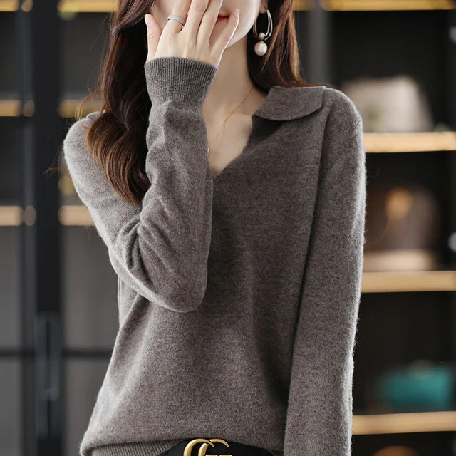 “Women’s 100% Cashmere Short-Sleeve Sweater”