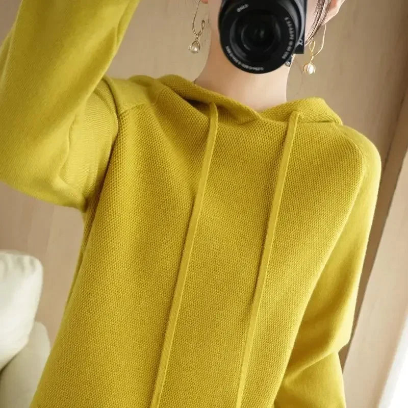 “Women’s Hooded Knit Sweater”