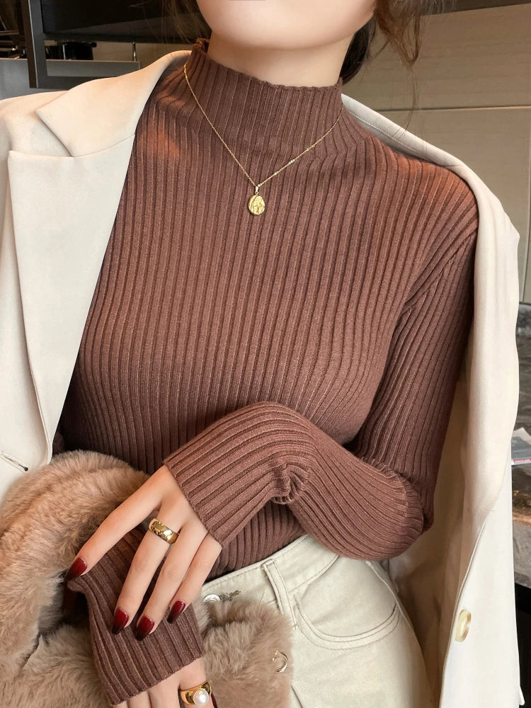 “Women’s Autumn Winter Turtleneck Sweater”