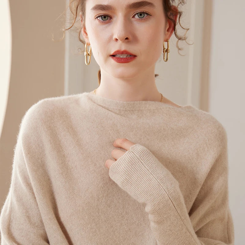 Women’s Soft Knit Jumper – Loose Fashion Sweater