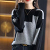 Women’s Contrast Color Oversized Sweater
