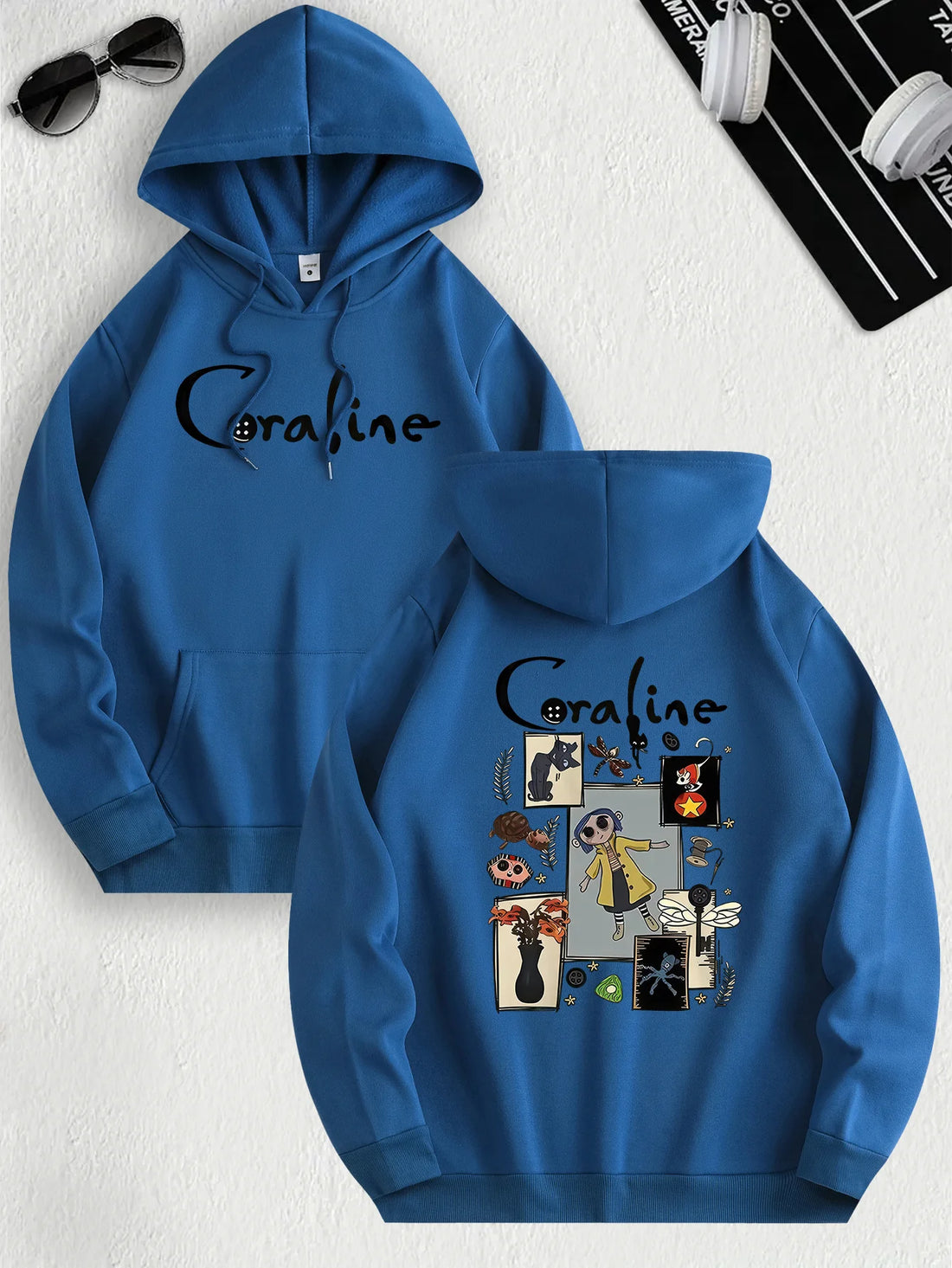 1. Coraline Inspired Women’s Casual Hoodie