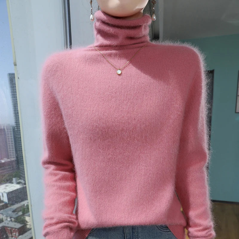 “Women’s 100% Mink Cashmere Sweater”