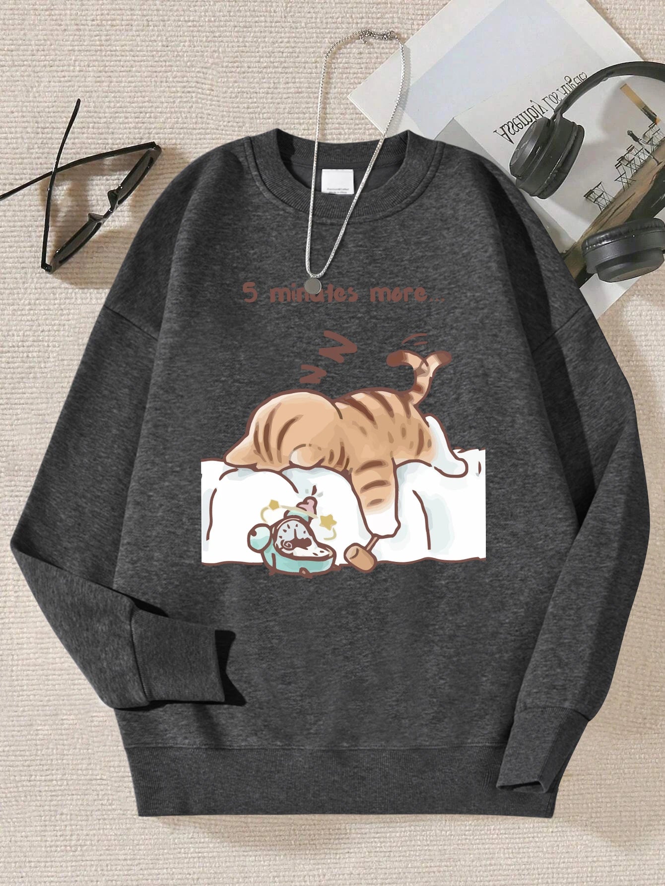 Sleepy Cat Hoodie – Autumn Sweatshirt