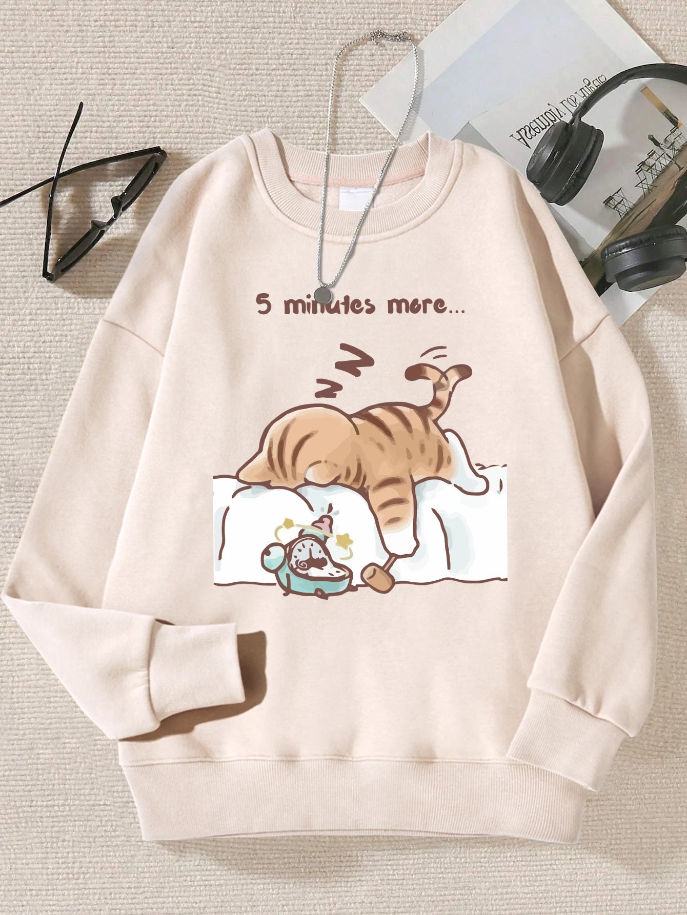 Sleepy Cat Hoodie – Autumn Sweatshirt