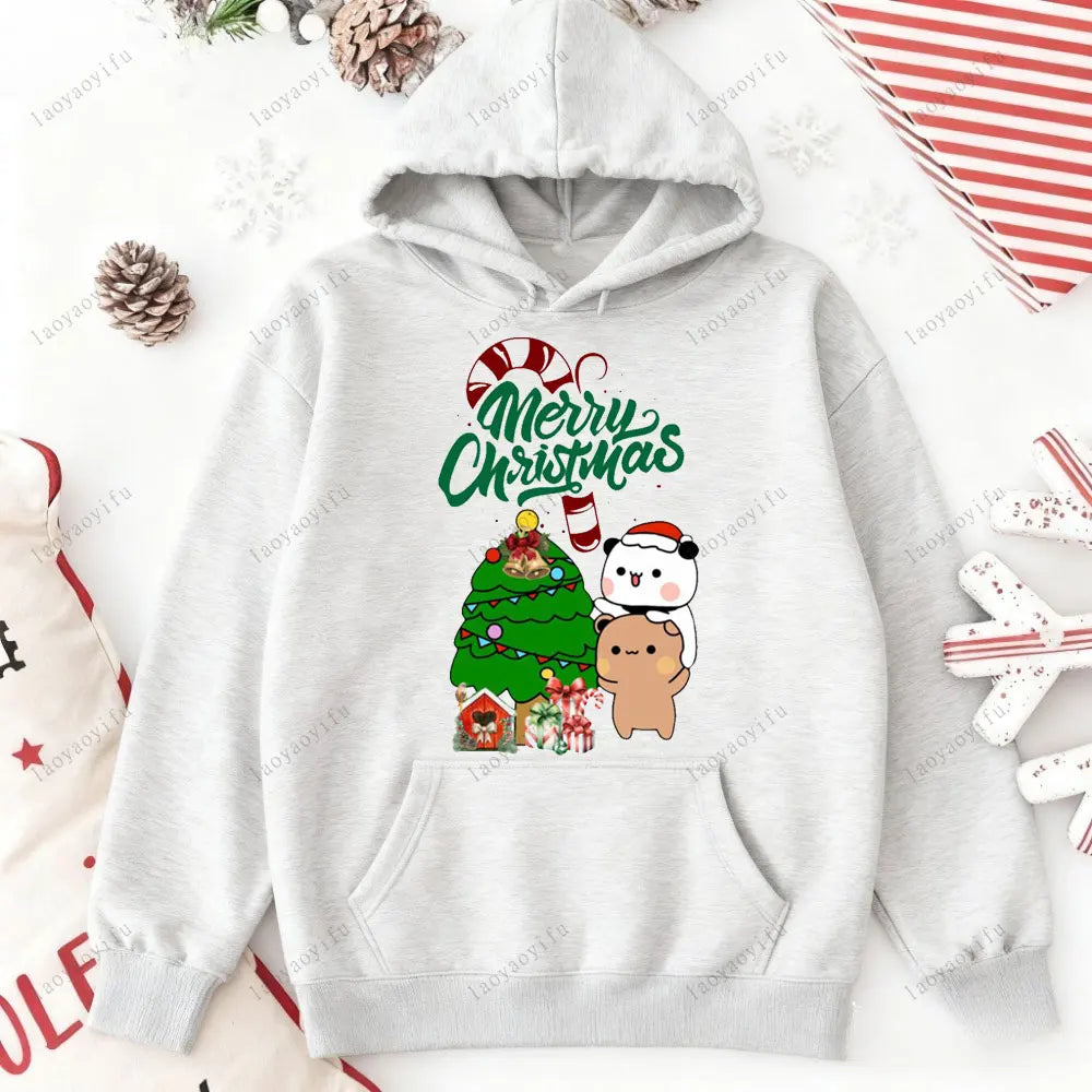 Merry Christmas Bubu Dudu Hoodie – Winter Warm Tracksuit