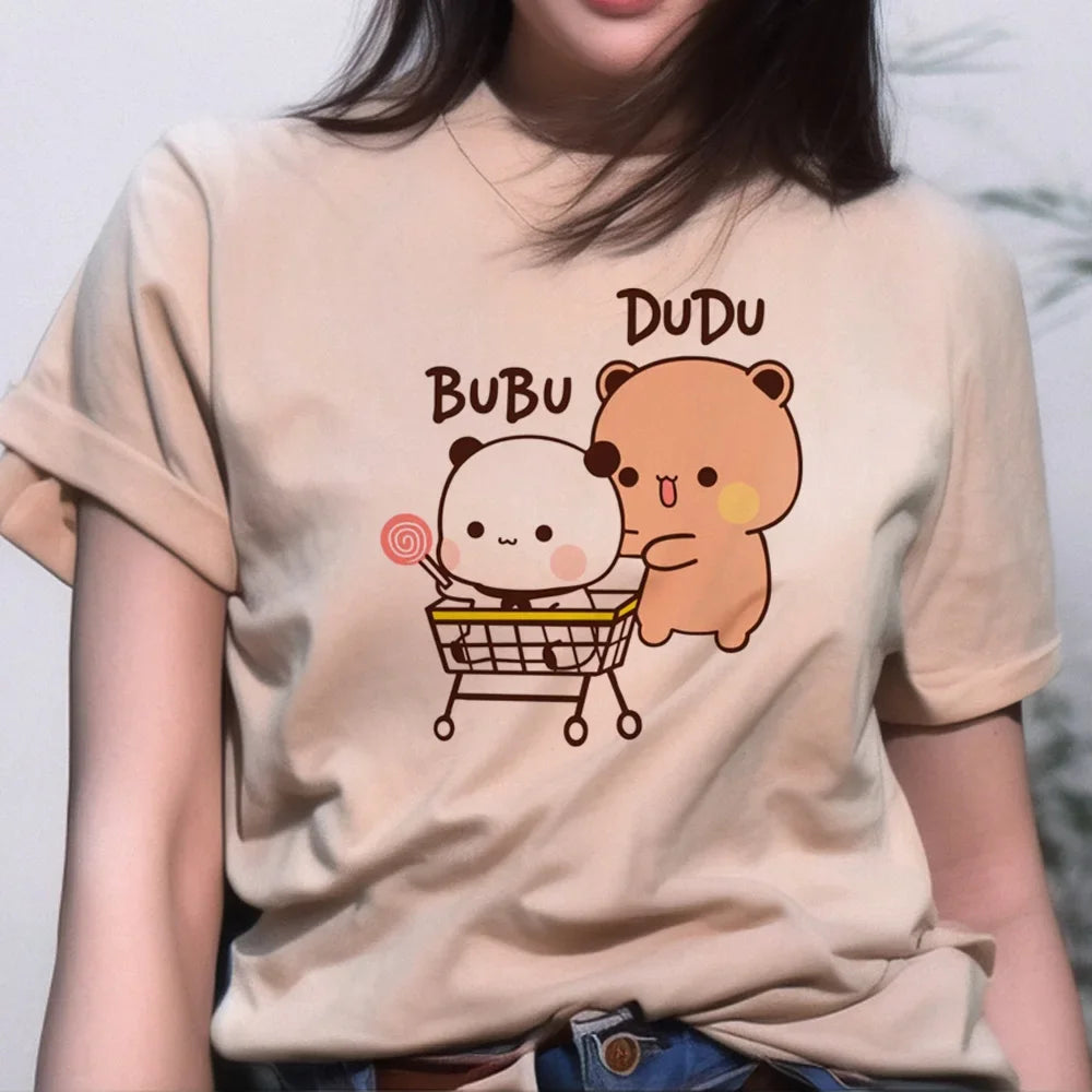 Bubu & Dudu 2024 Casual Designer T-Shirt – Women’s Streetwear