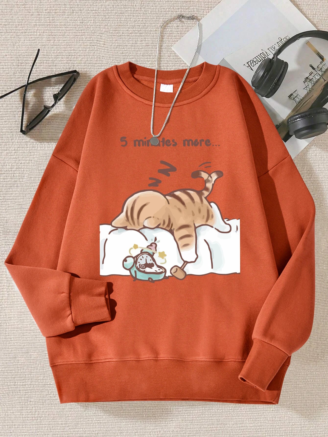 Sleepy Cat Hoodie – Autumn Sweatshirt