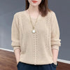 “Women’s V-Neck Knit Sweater”