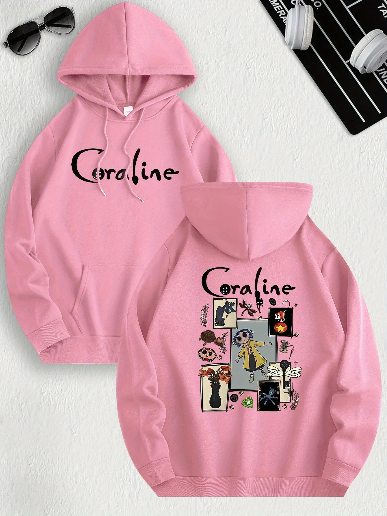 1. Coraline Inspired Women’s Casual Hoodie