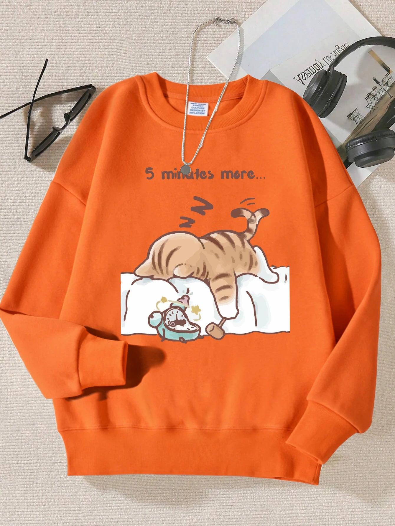 Sleepy Cat Hoodie – Autumn Sweatshirt