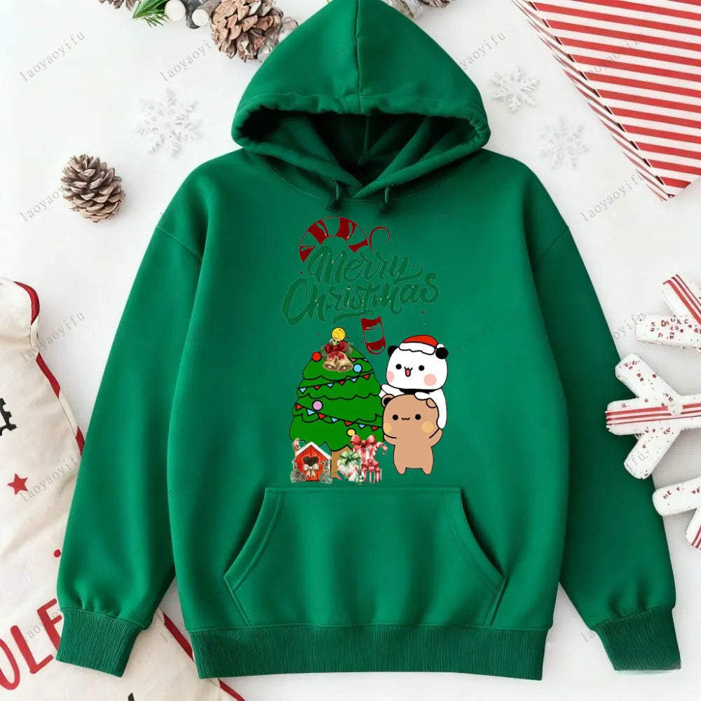 Merry Christmas Bubu Dudu Hoodie – Winter Warm Tracksuit