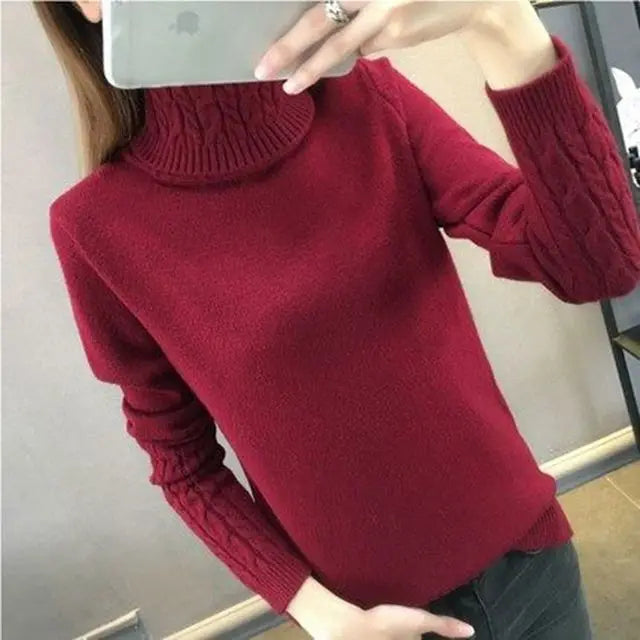 “Women’s Turtleneck Winter Sweater”