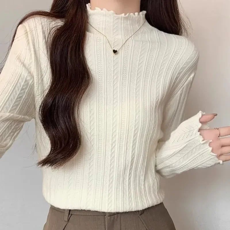 Women’s Turtleneck Sweater – Autumn/Winter Slim Knit