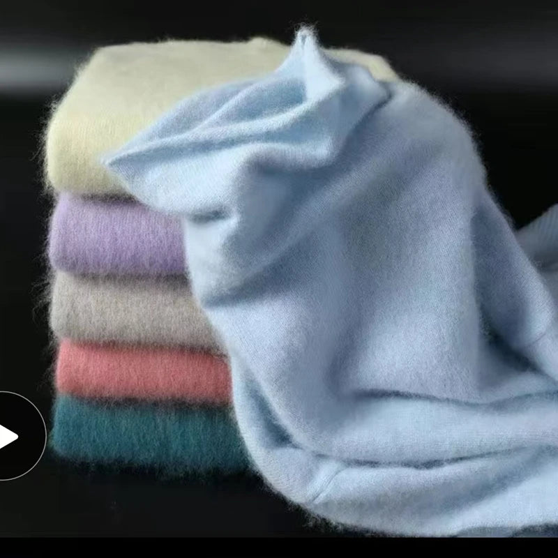 “Women’s 100% Mink Cashmere Pullover”