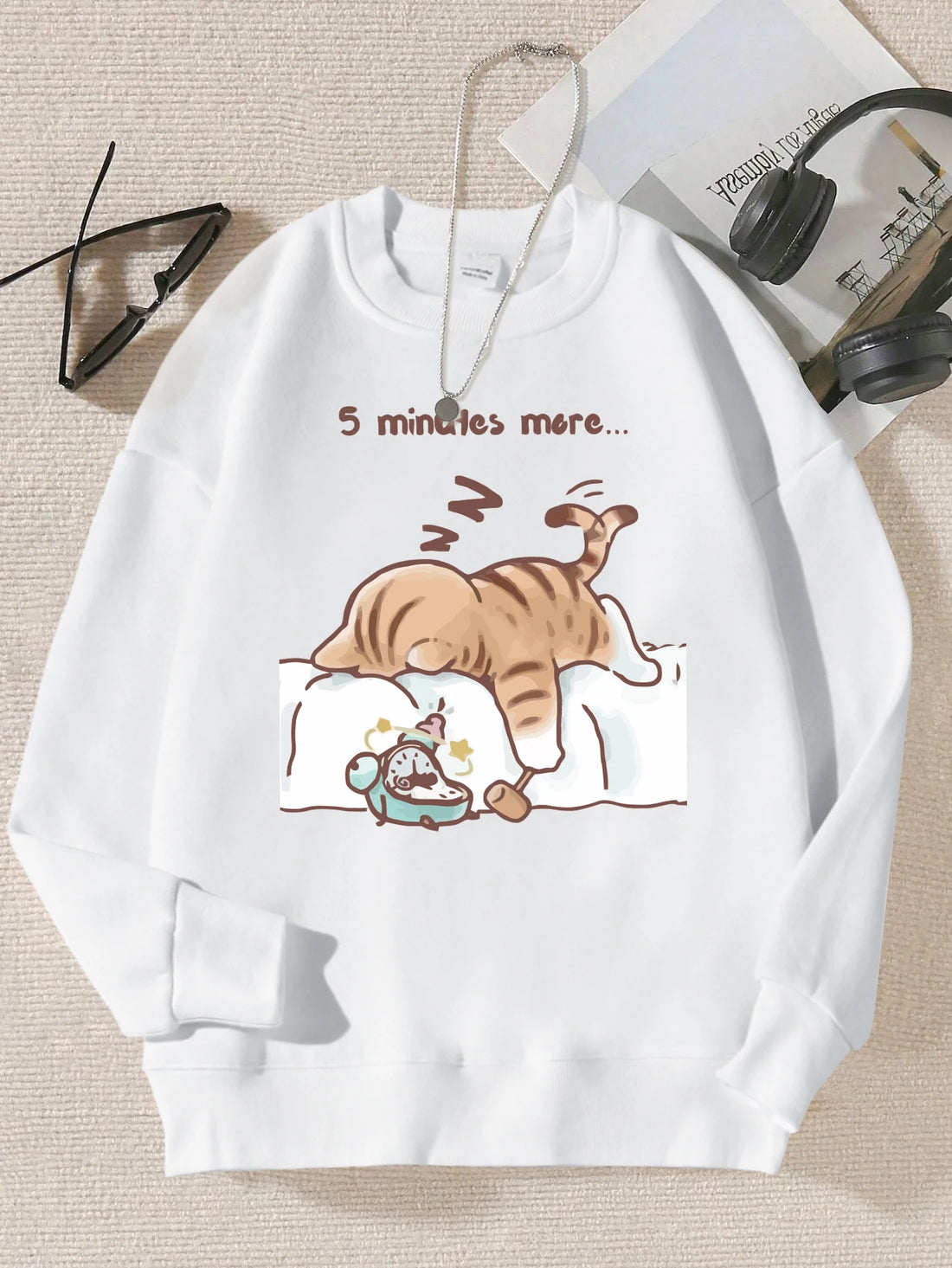 Sleepy Cat Hoodie – Autumn Sweatshirt