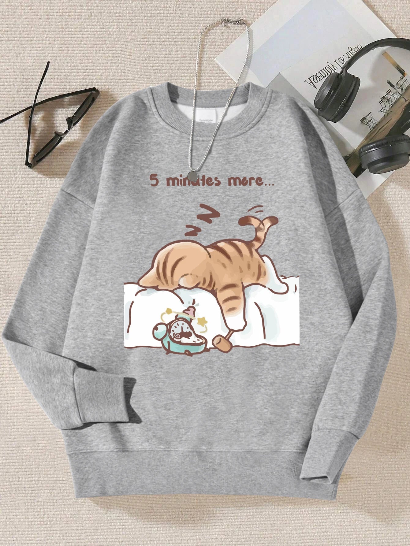 Sleepy Cat Hoodie – Autumn Sweatshirt