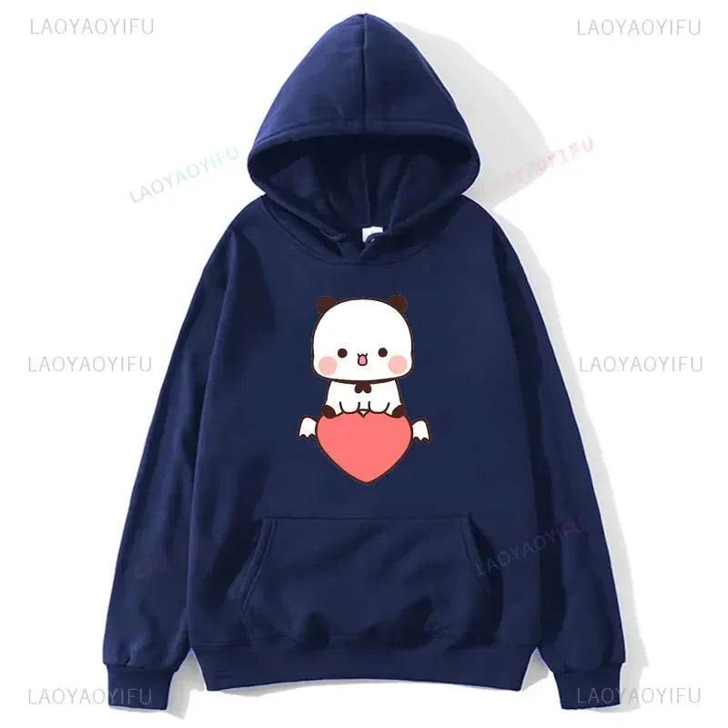 BuBu Panda & DuDu Bear Love Hoodie – Funny Cartoon Sweatshirt
