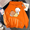 Bubu Panda Bear Print Pullover Hoodie