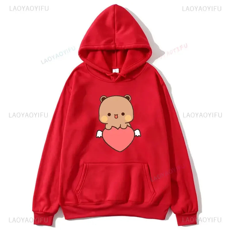 BuBu Panda & DuDu Bear Love Hoodie – Funny Cartoon Sweatshirt