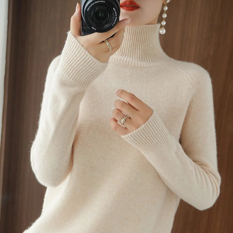 “Women’s 100% Merino Wool Sweater”