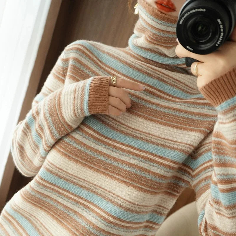 Women’s Korean Hoodie Sweater – Loose Thick Knitted Pullover