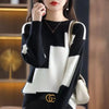 Women’s Contrast Color Oversized Sweater
