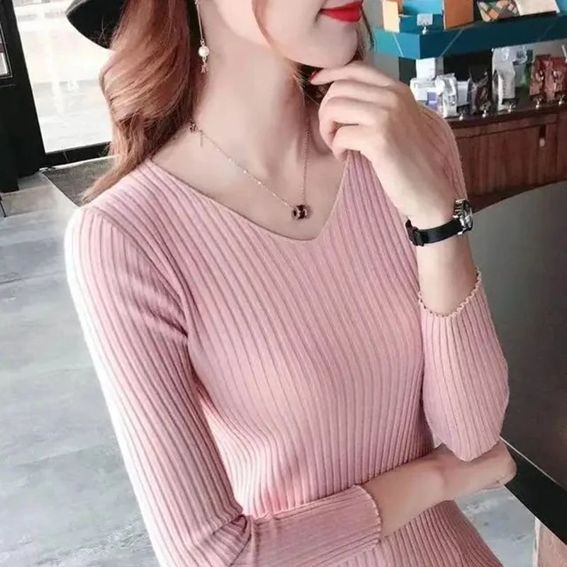 Rib Knit Long Sleeve Top