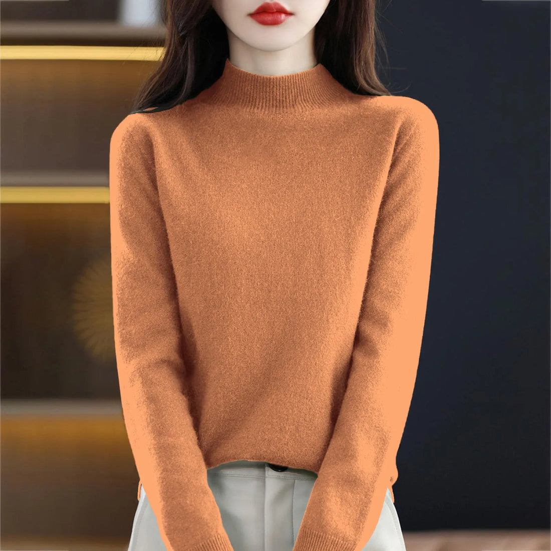 Women’s Half-Neck Wool Sweater