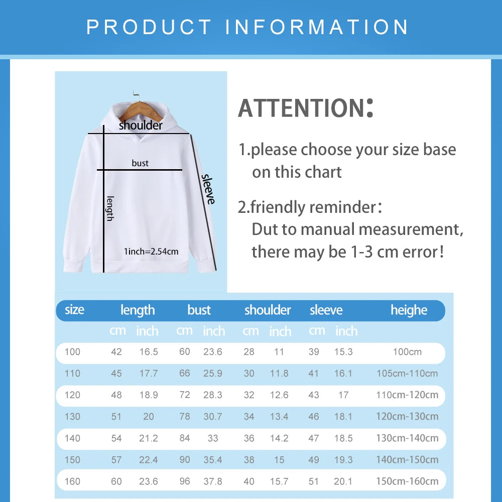 Bubu Cartoon Hoodie – Kids’ Autumn/Winter Sweatshirt