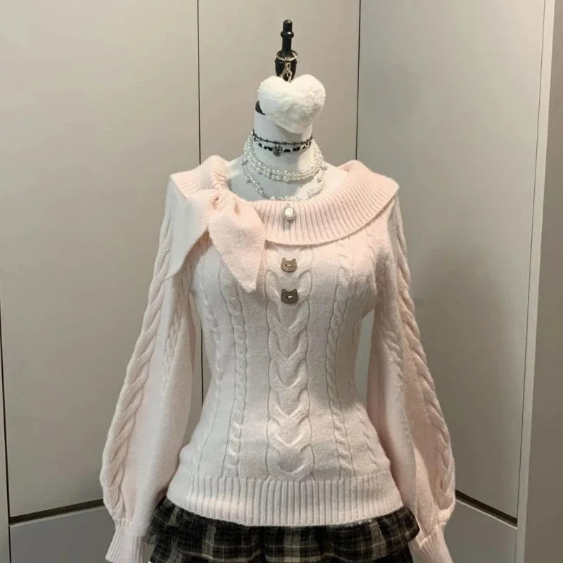 Sexy Y2K Pullover – Elegant Knitted Top